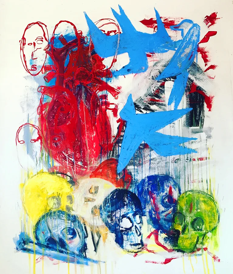 La Terre Feconde||115 x 135 cm||Technique mixte sur papier||Pier||Disponible||